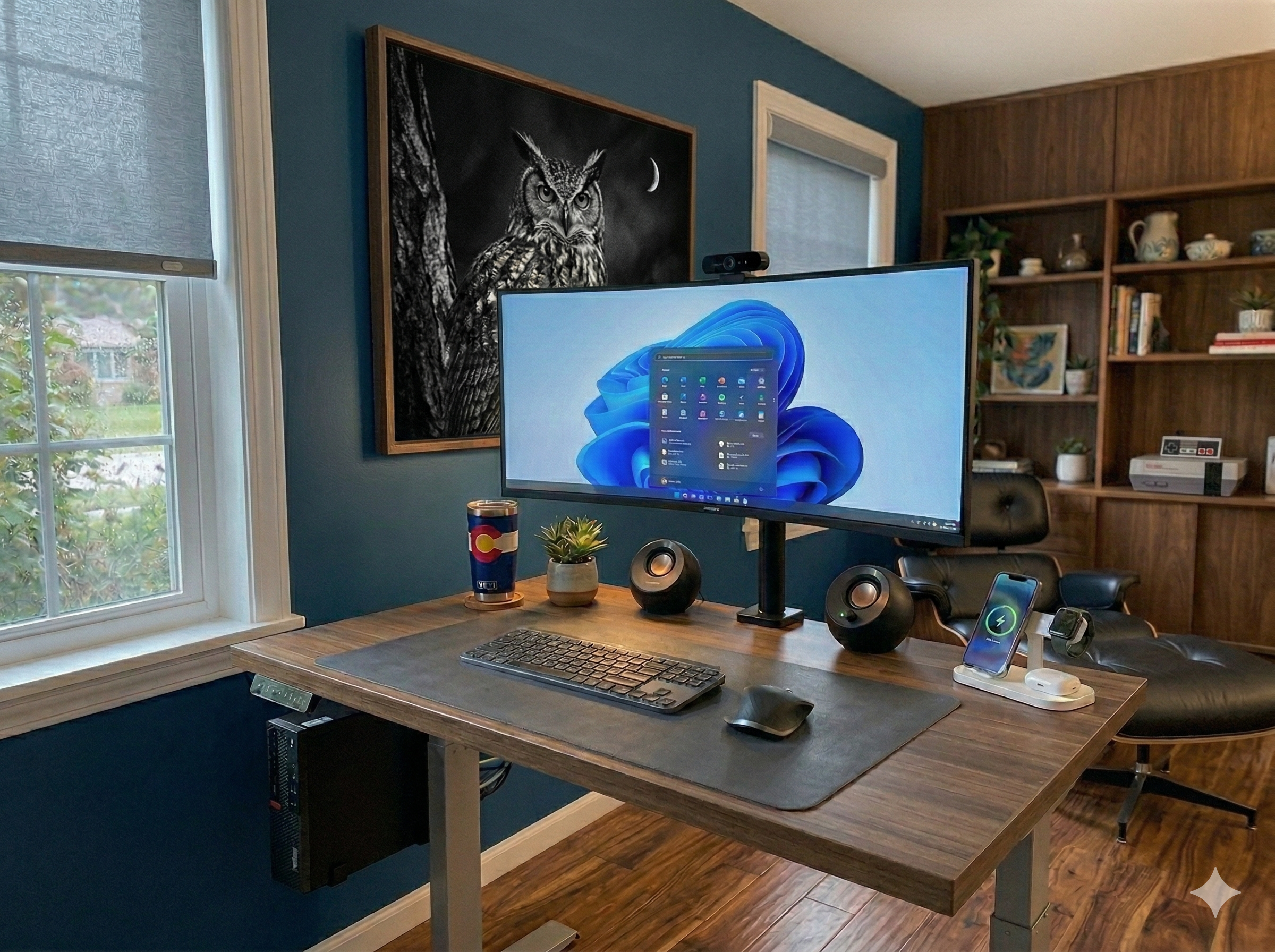 Welcoming office workspace
